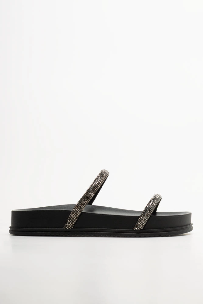 Sandals Grande St. Lucian Spa Diamante Sandals Black