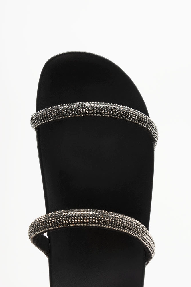 Sandals Grand St Lucian Resort Diamante Sandals Black