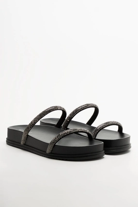Diamante Sandals Black Born Sandals