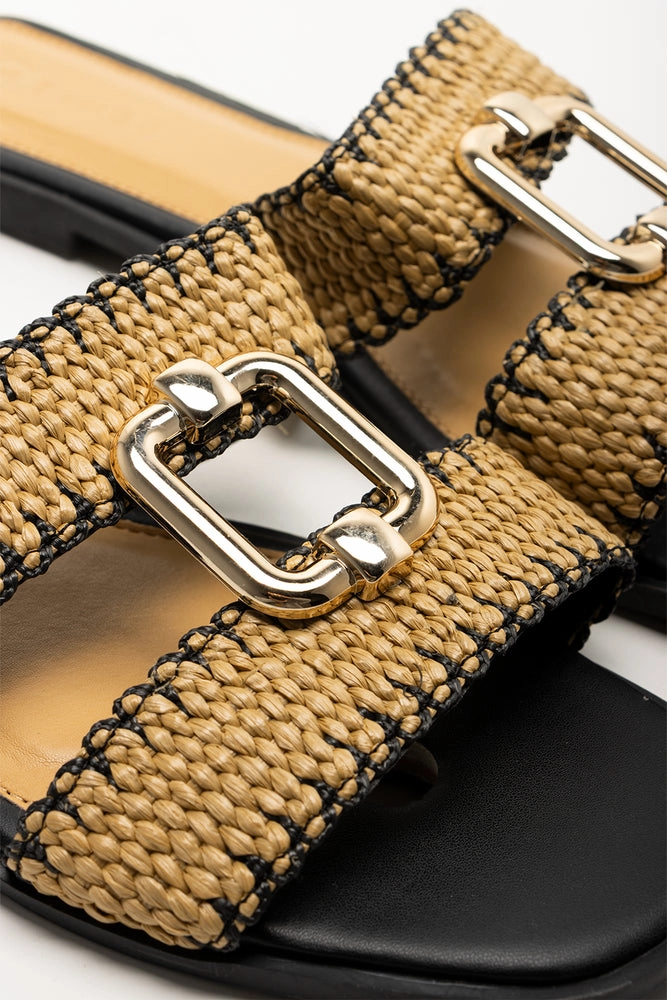 Levels Double Strap Mule Natural