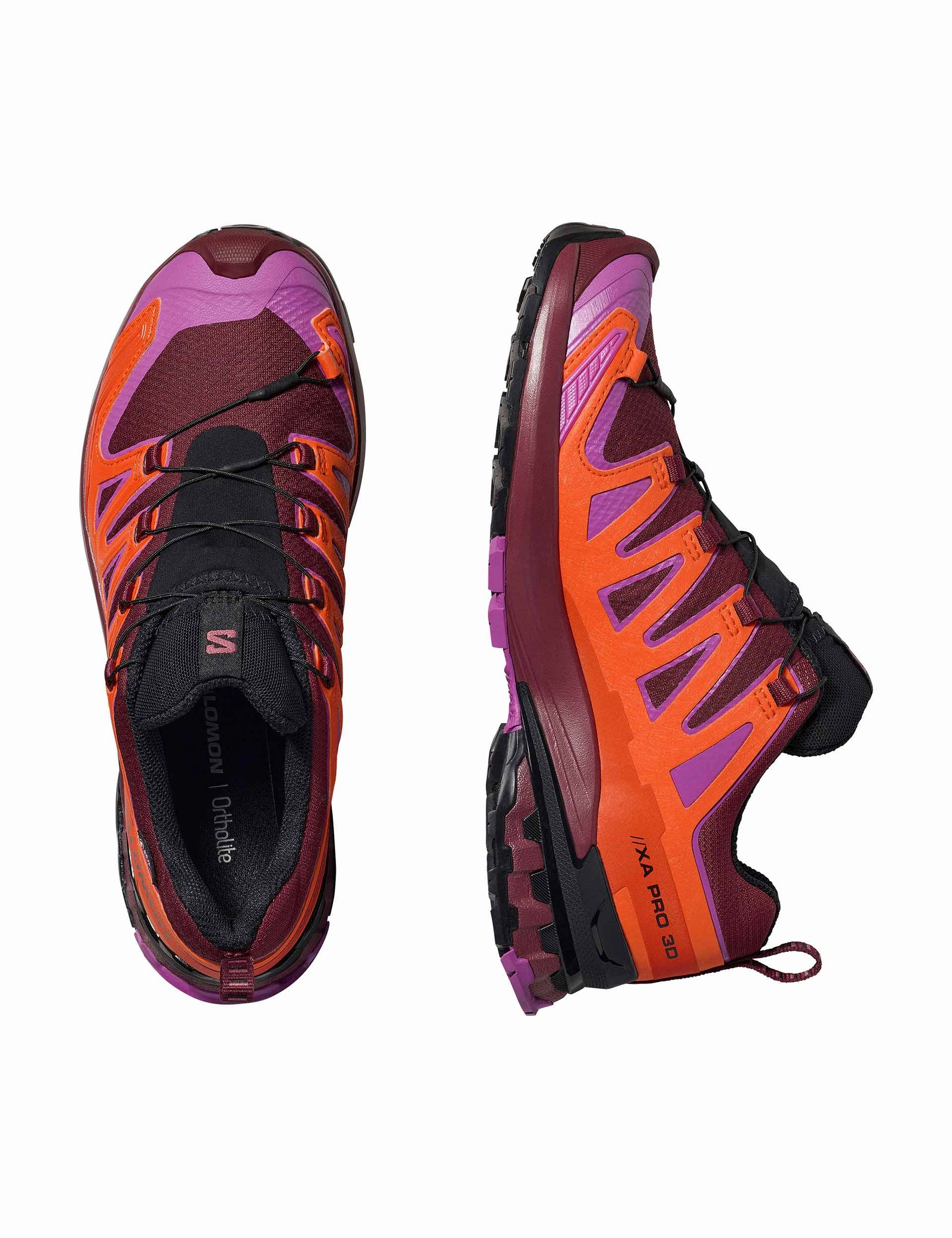 XA Pro 3D V9 Gore-Tex - Tawny Port/Red Orange/Willowherb