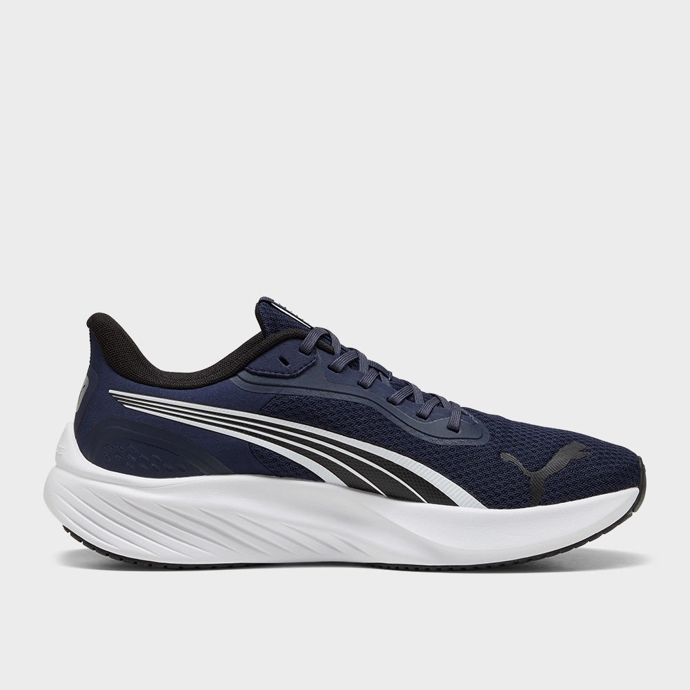 Puma Mens Pounce Lite Running Shoes Navy Toxic Puma Shoes