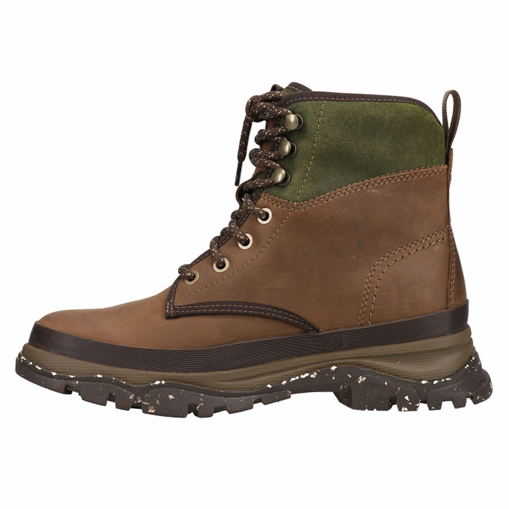 Sperry Top Sider Rain Boots Tall Moresby Waterproof Round Toe Lace Up Boots