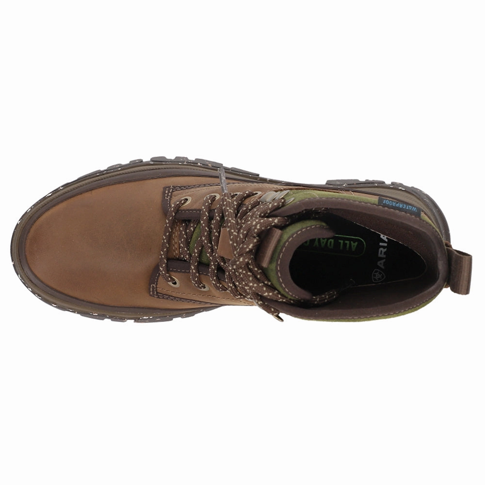 Moresby Waterproof Round Toe Lace Up Boots Short Floral Rain Boots