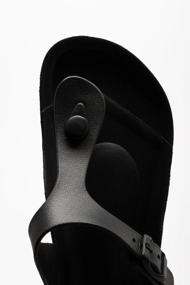 Thong Moulded Sandals Black Sandals For Yoga