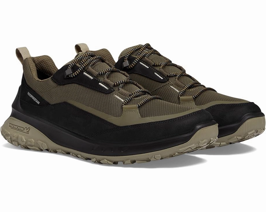 ECCO Men's ULT-TRN WATERPROOF Low Sneaker - Black/Tarmac Hiking Shoes Trail Runners