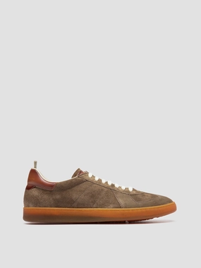 Pictures Of Shoes MILITIA 002 - Taupe Suede and Leather Low Top Sneakers
