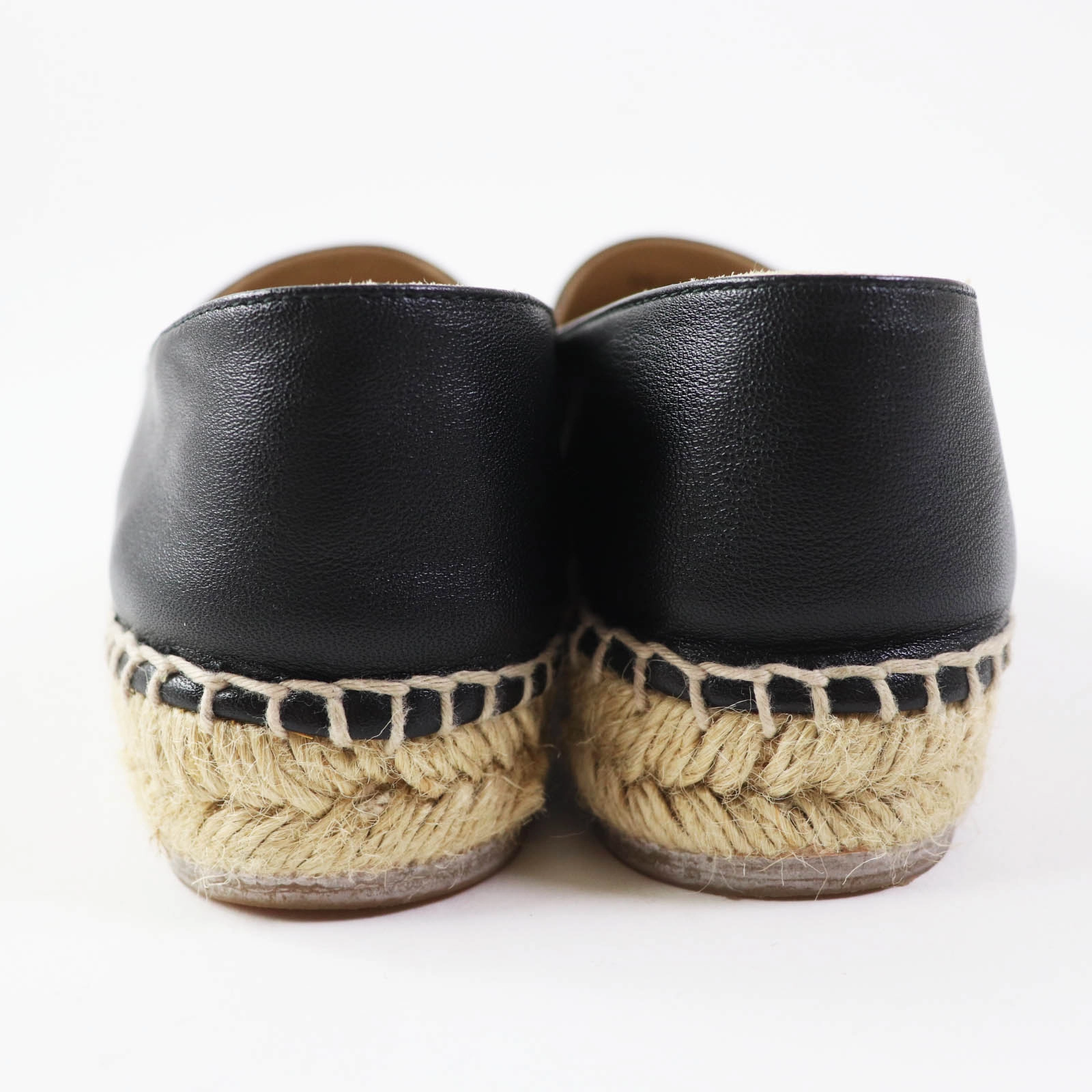 Chanel COCO Mark Espadrilles Leather Shoes Reef Espadrilles