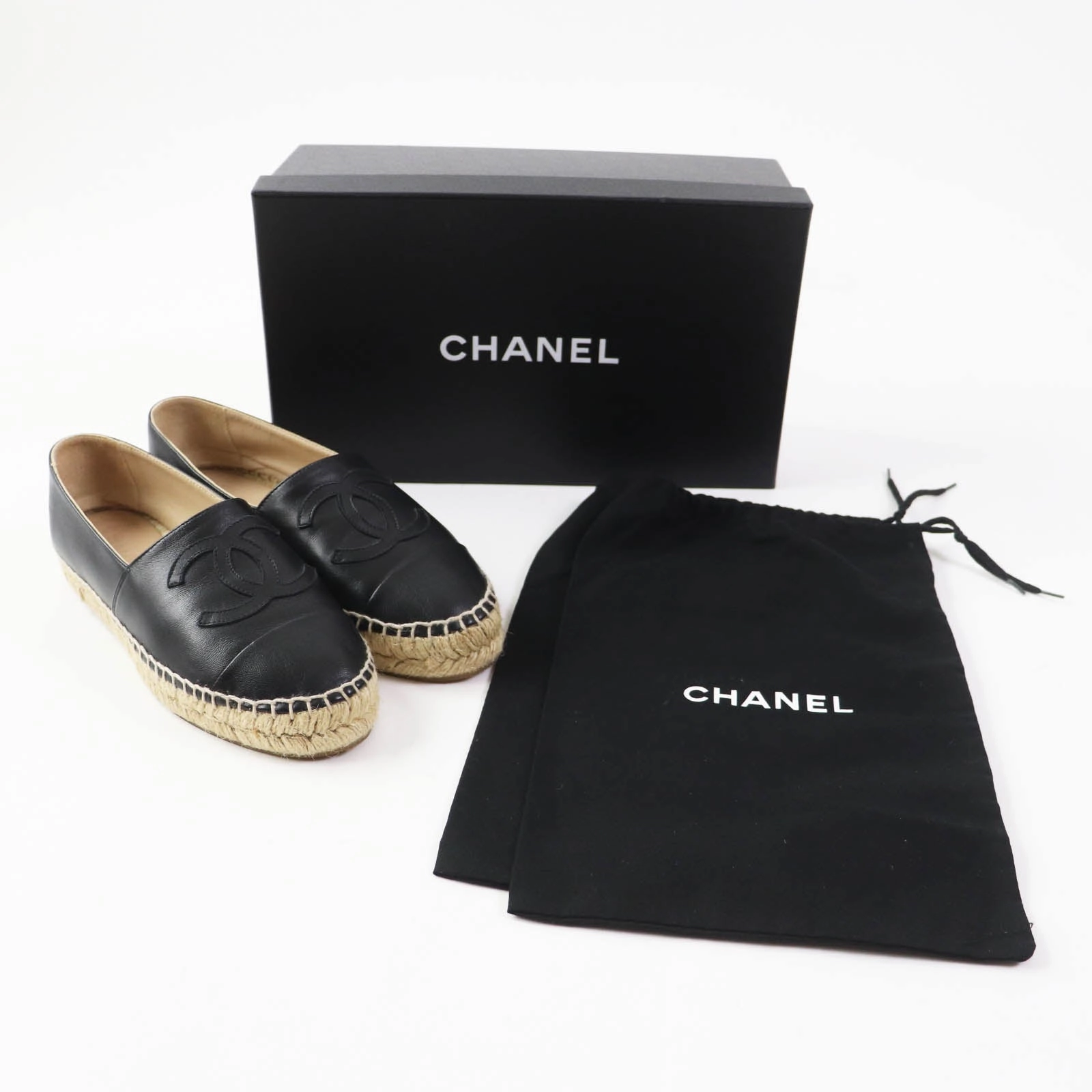 Tory Burch Espadrille Sandals Chanel COCO Mark Espadrilles Leather Shoes