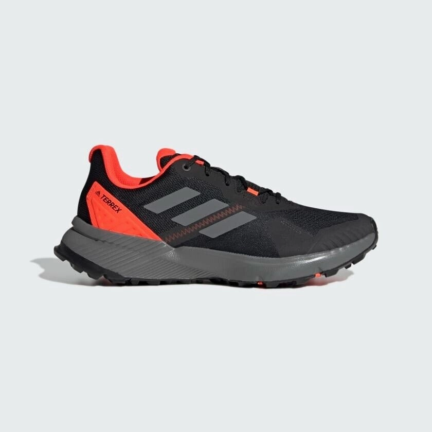 Trail Running Shoes Tex adidas Terrex Soulstride Trail Running Shoes Black Red Mens Trainers