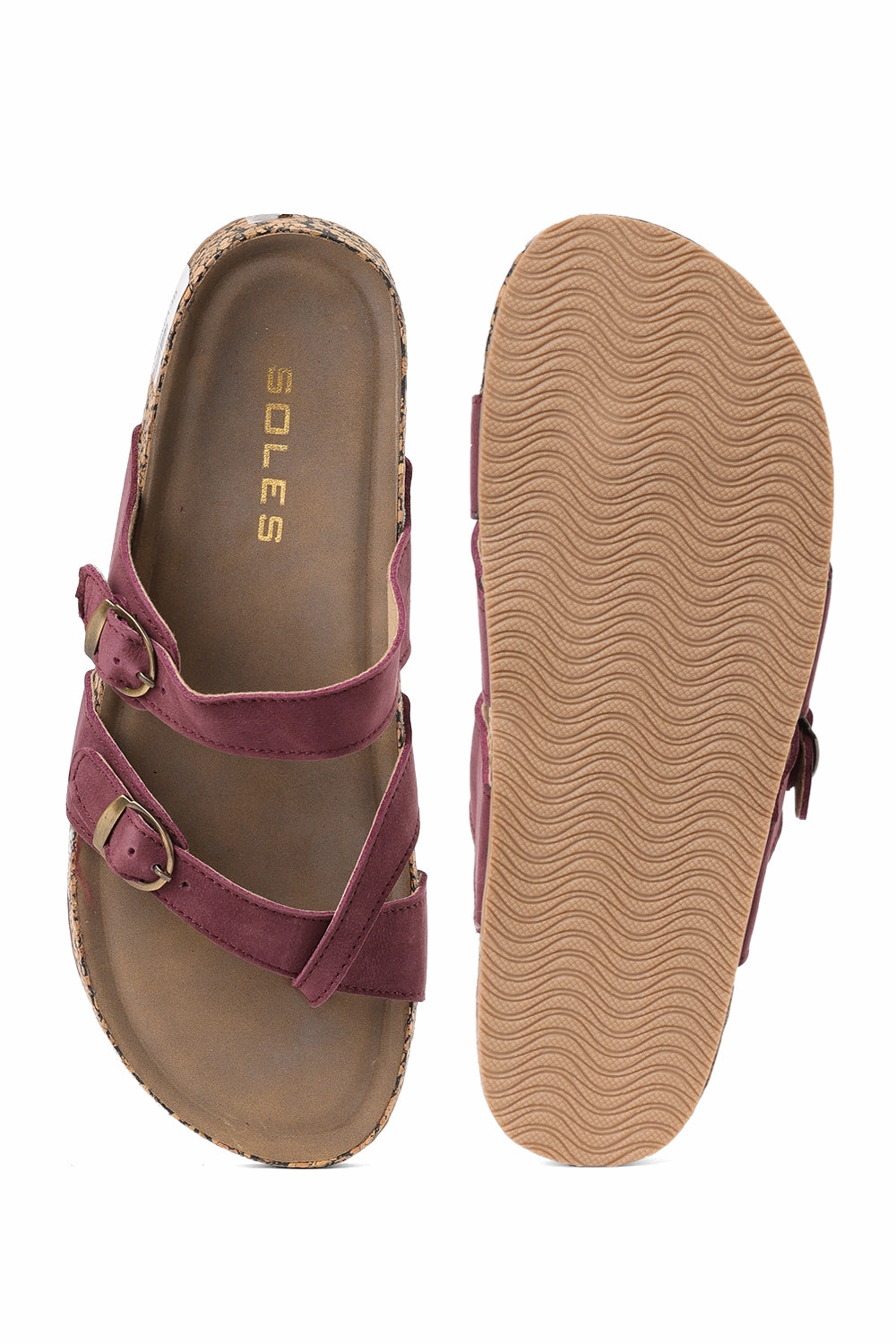 Barefoot Shoes Sandals SOLES Strappy Cork Base Flats