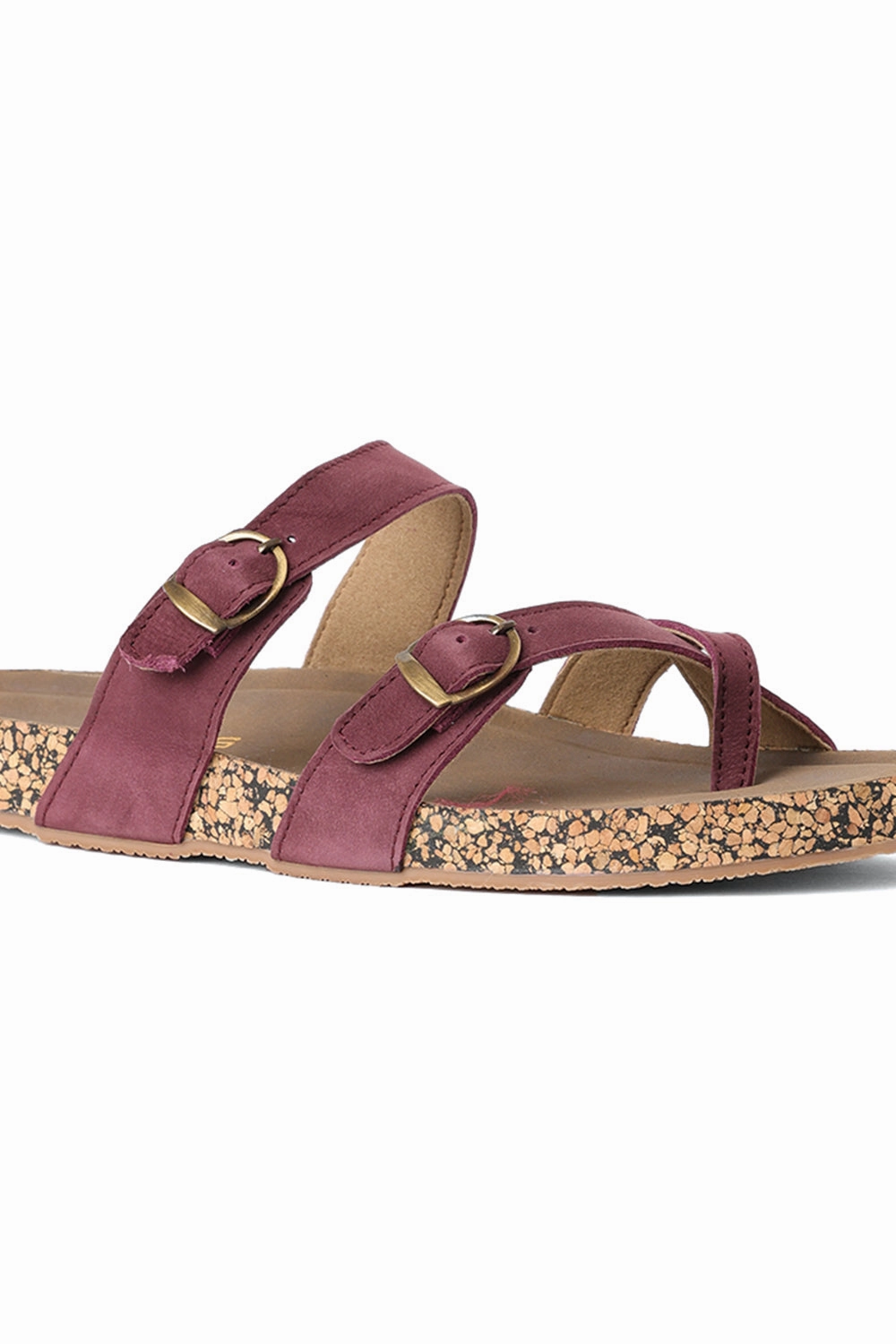 SOLES Strappy Cork Base Flats Birkenstocks Sandals