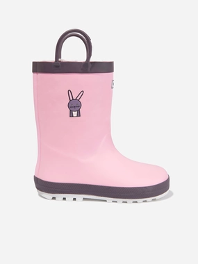 Balenciaga Bulldozer Rain Boots Roarsome Girls Hop The Bunny Rain Boots in Pink