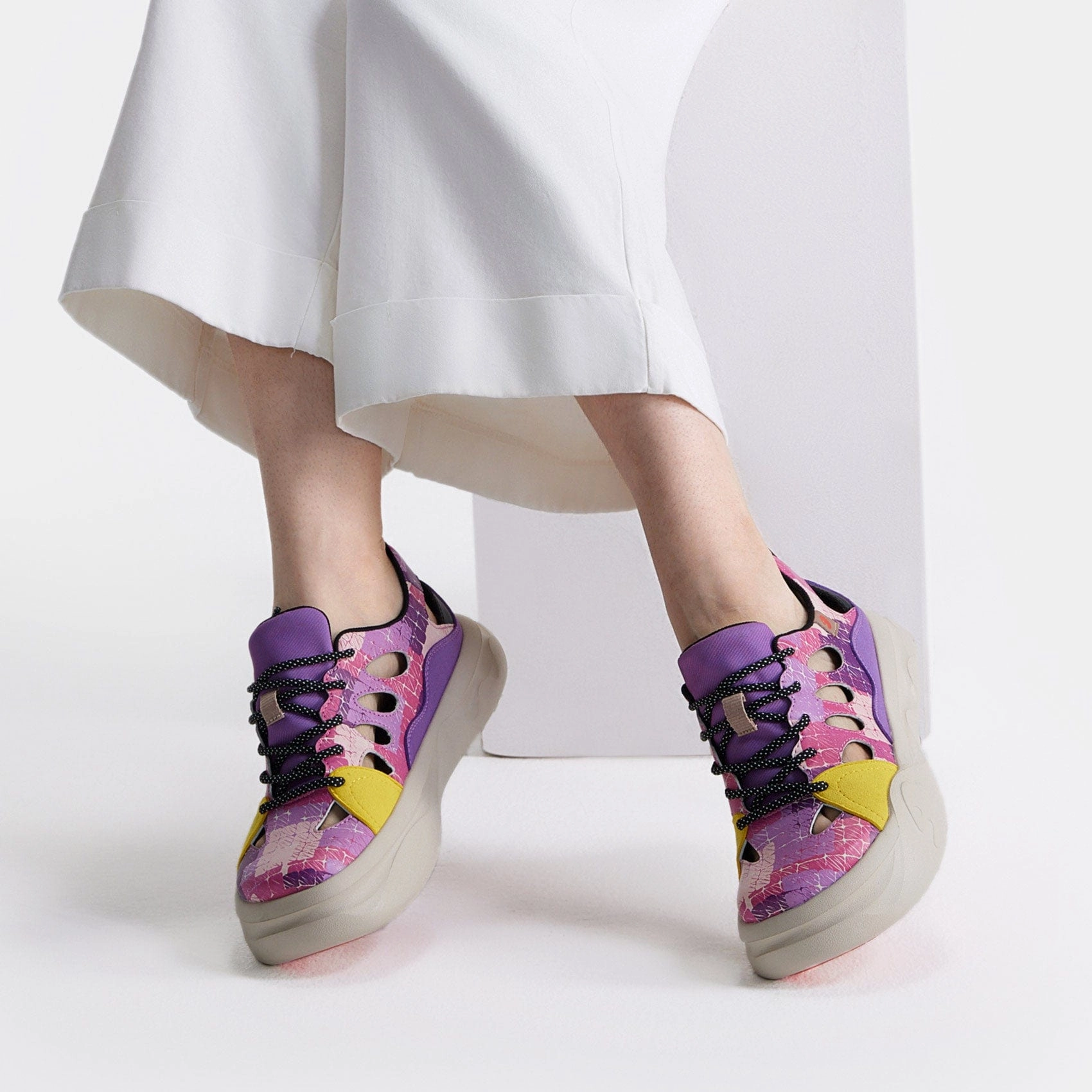 Purple Rain Segovia IV Women Bridal Sandals Flat