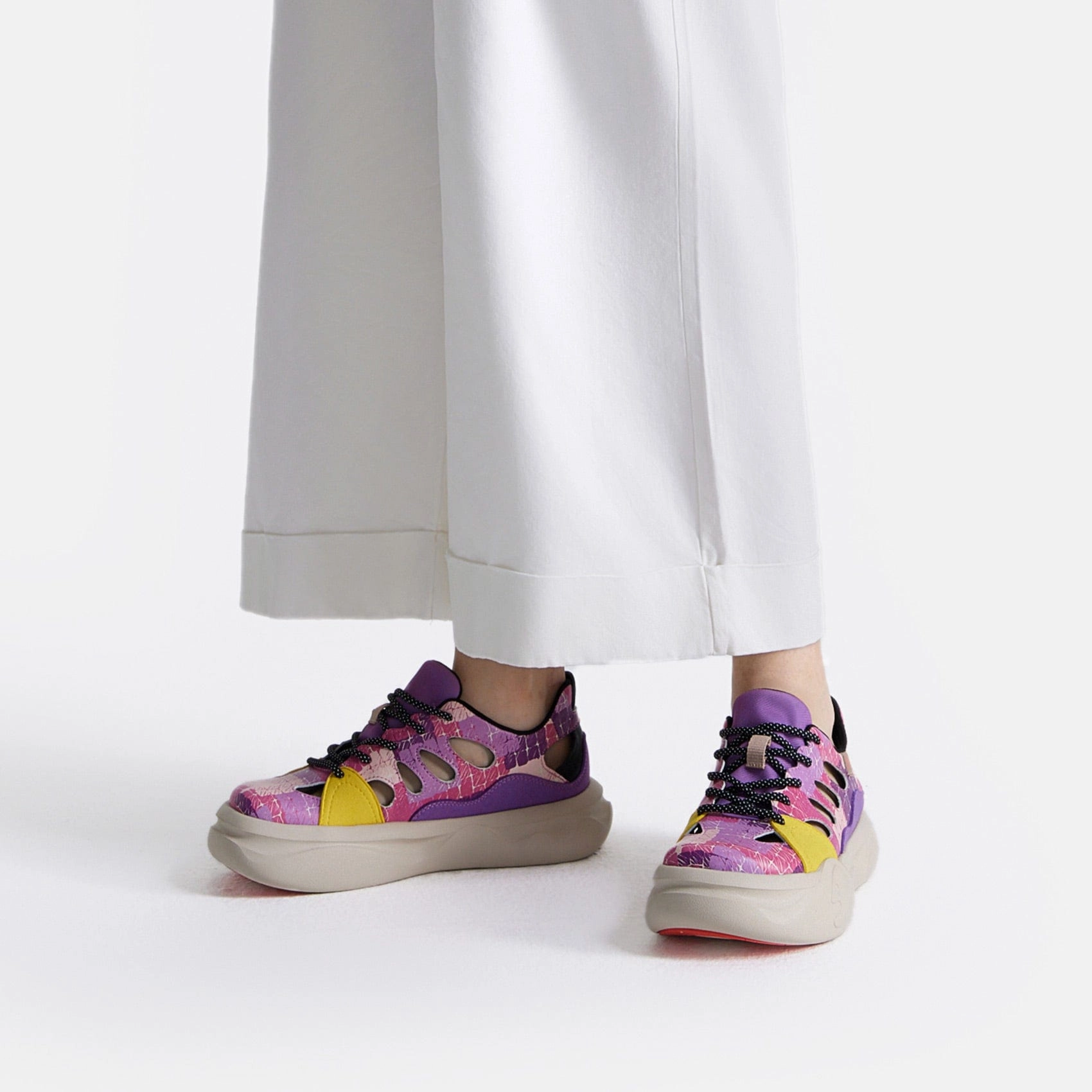 Platform Block Heel Sandals Purple Rain Segovia IV Women