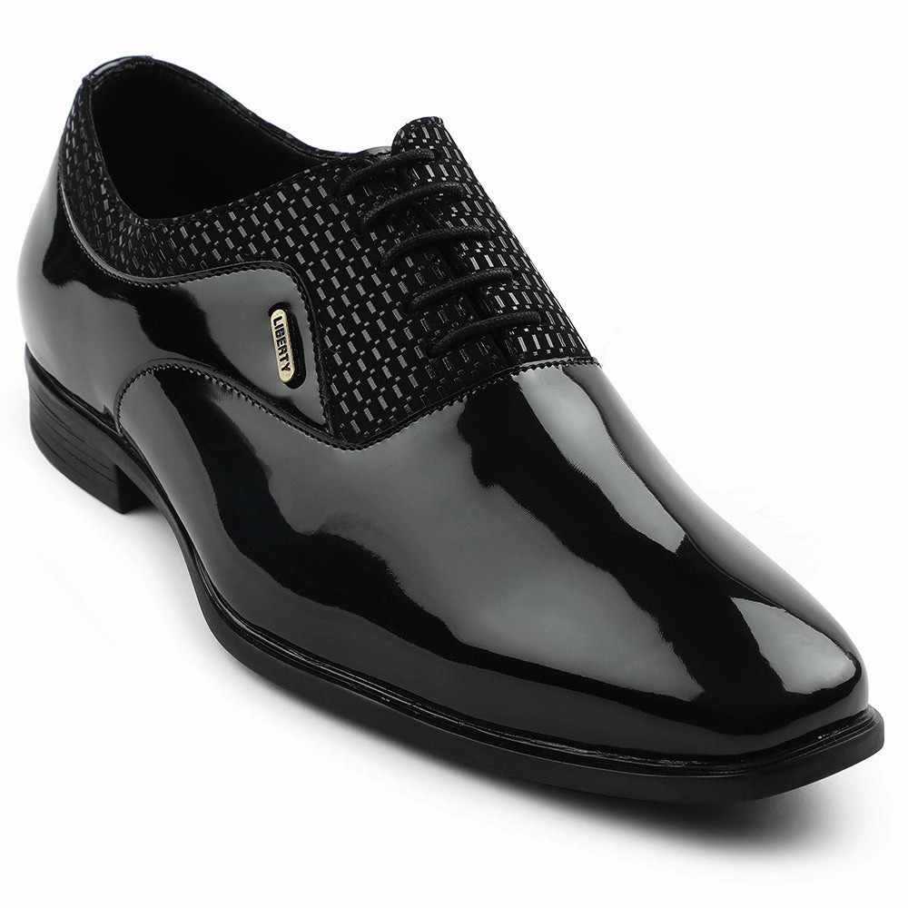 6.5 Fortune Black Formal Lacing Oxford Shoes For Mens A998-07 By Liberty