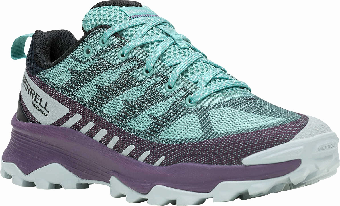 Merrell Speed Eco Waterproof Womens Walking Shoes - Green Shoes Rock Climbing