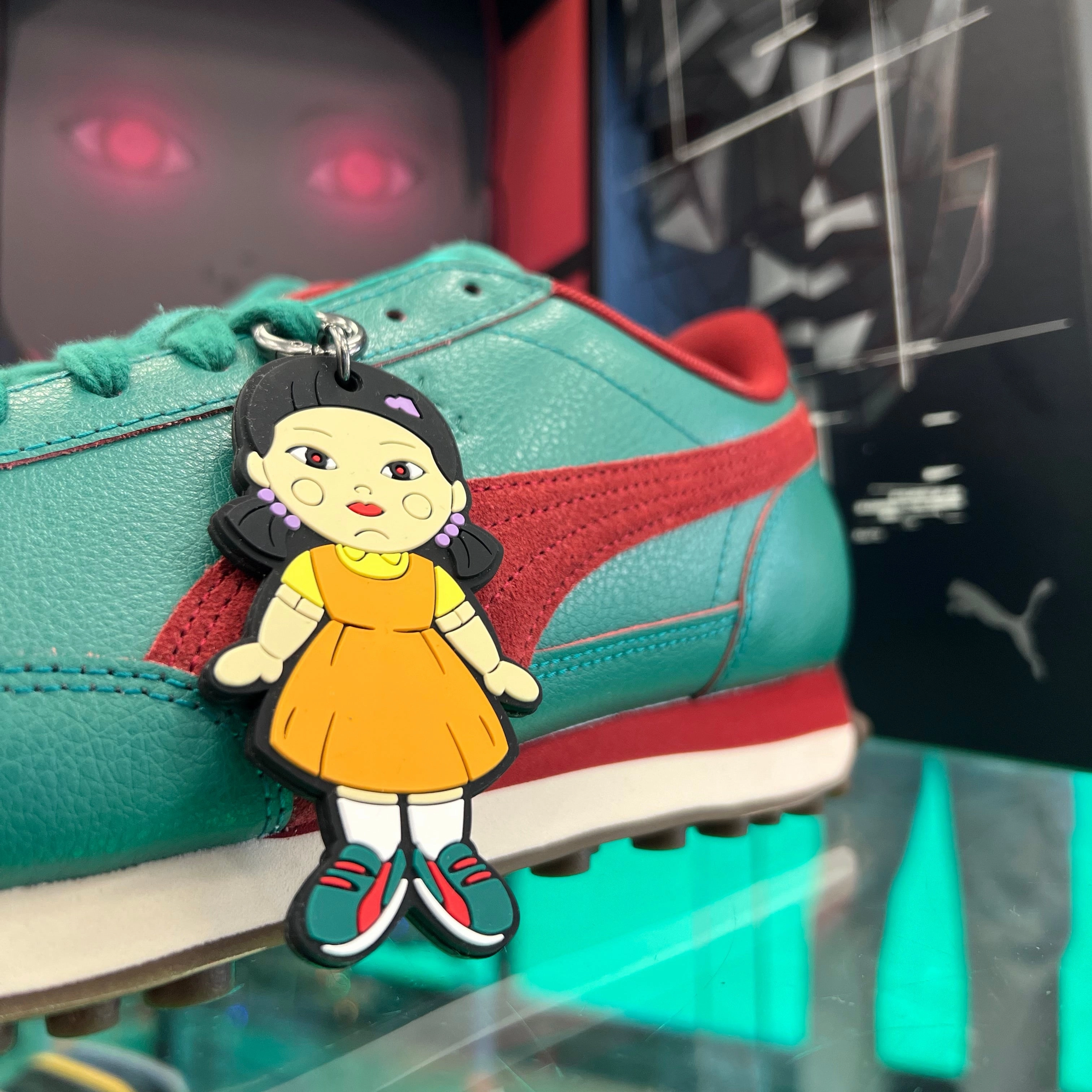 Puma Alex Toussaint Running Shoes PUMA EASY RIDER SQUID GAME INTENSE RED DARK PINE