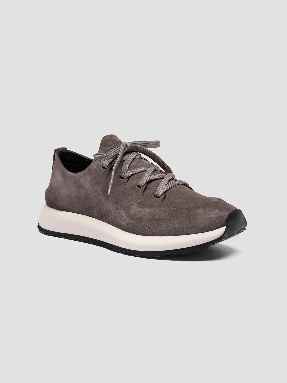 ENTIRE 001 - Grey Suede Low Top Sneakers Running Room Shoes