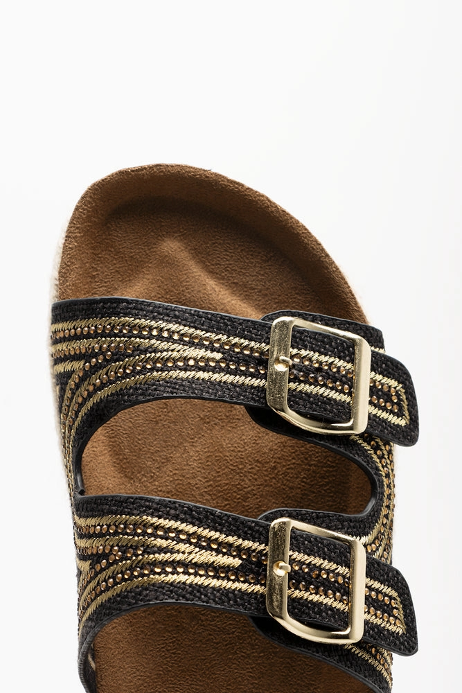 Espadrille Platform Sandal Black Granada Sandals