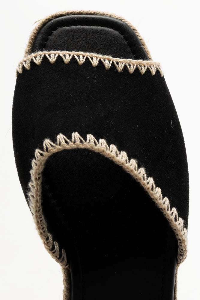 Espadrille Sandals Black Prada Sandals