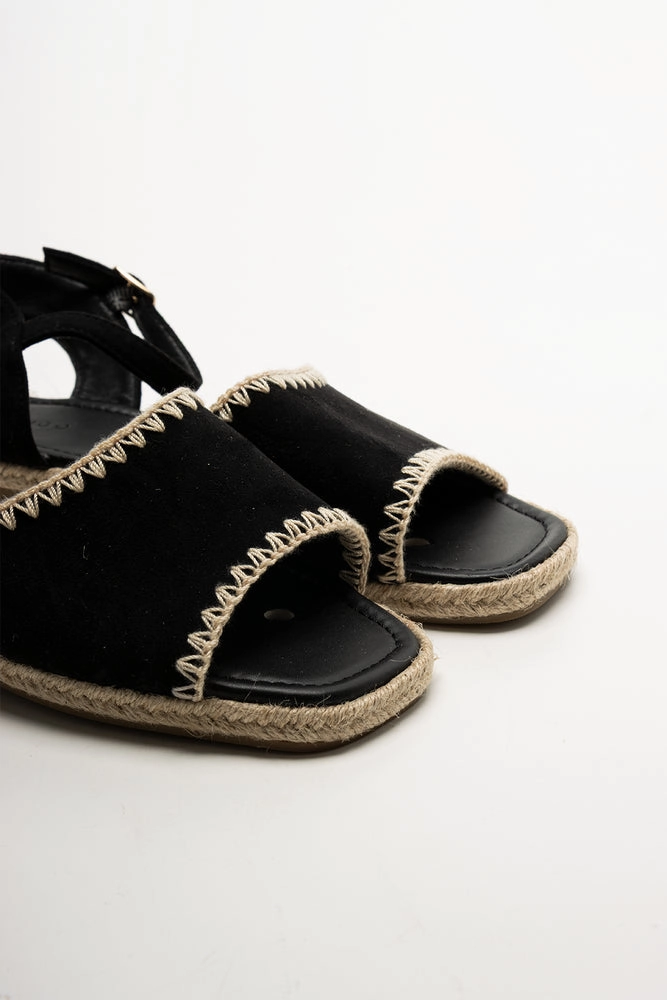Espadrille Sandals Black Cute And Comfortable Sandals