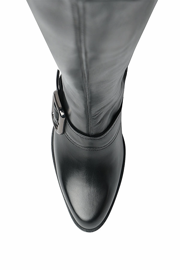 EVA ELENA Knee High Chunky Chelsea Boots