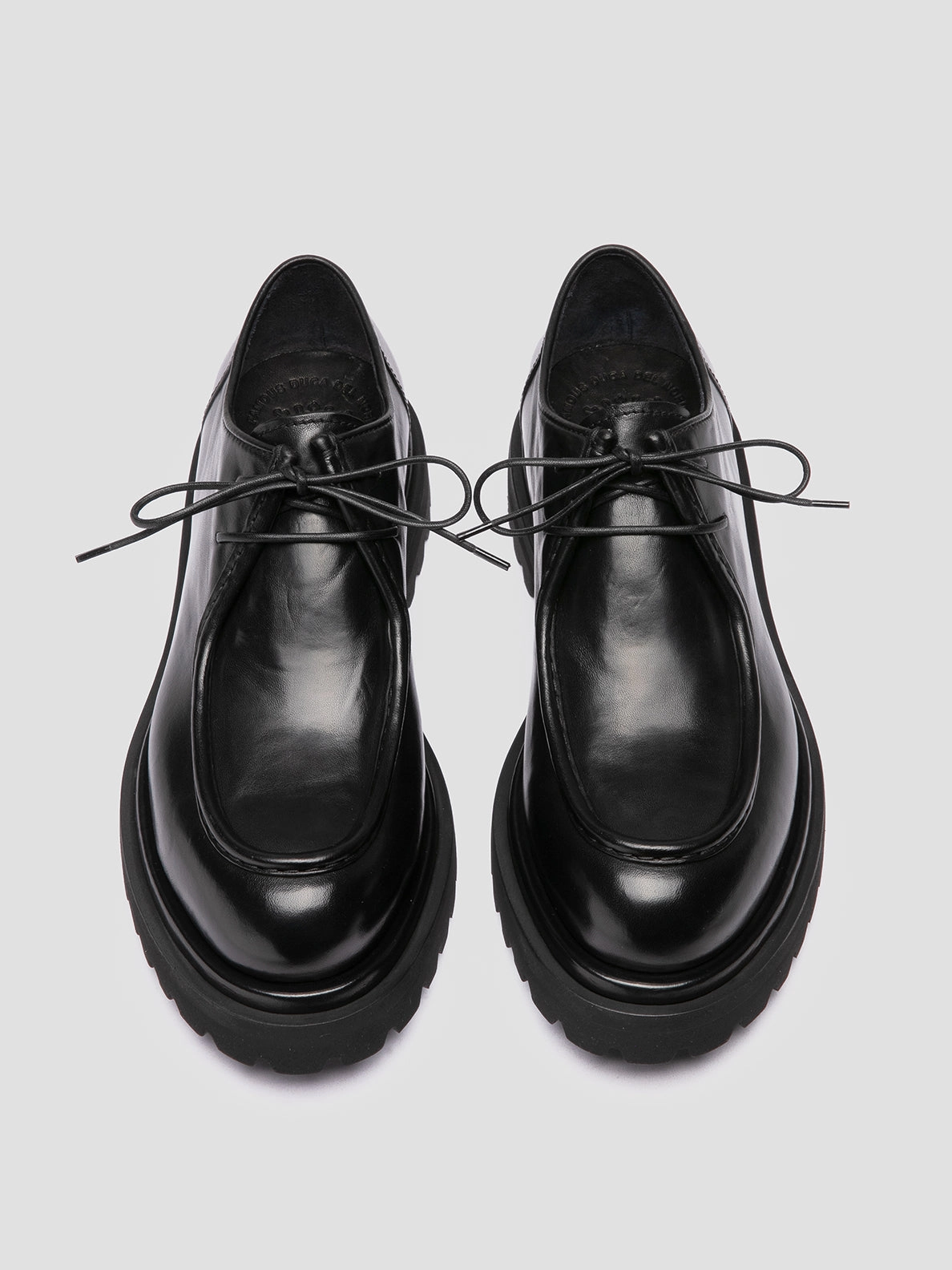EVENTUAL DD 109 - Black Leather Derby Shoes Shoes Good