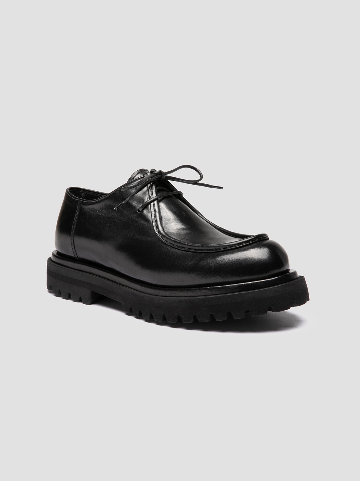 Decatur Al EVENTUAL DD 109 - Black Leather Derby Shoes