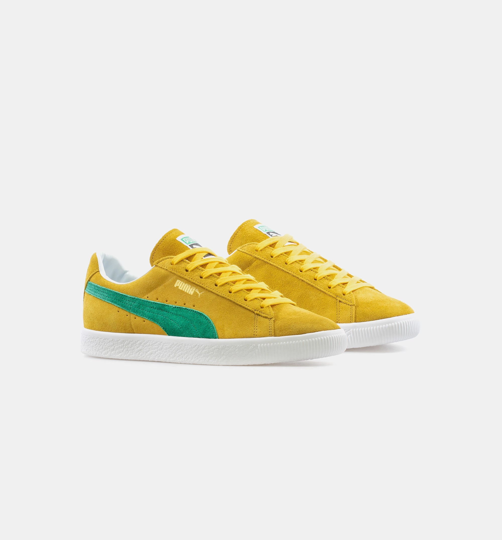 Puma Stewie 1 Basketball Shoes Suede Vintage Mij Retro Mens Lifestyle Shoe - Yellow/Green
