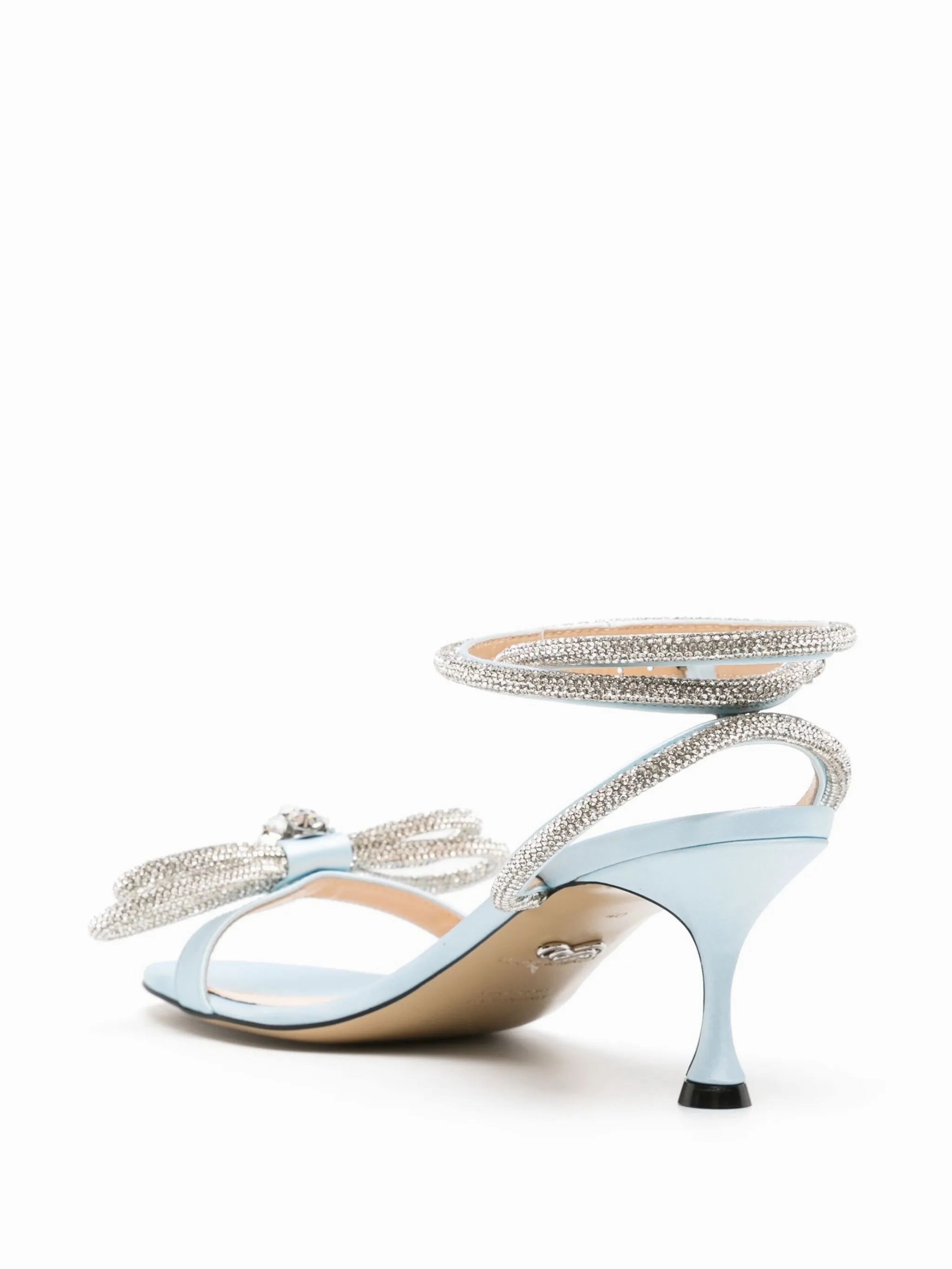 Double Bow 65mm crystal-embellished sandals Sandals Nails Sylvania