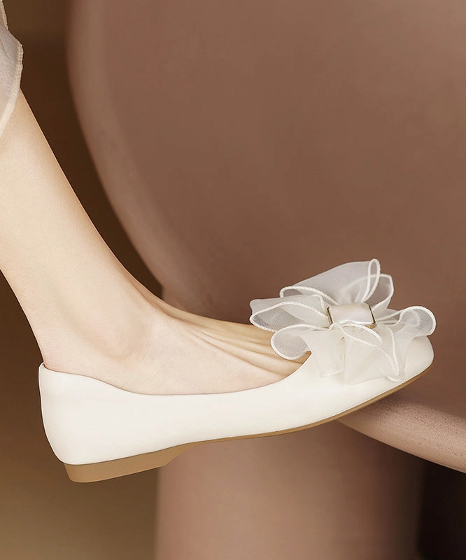 Kuru Shoes Vs Fashion Shoes Splicing Bow For Black Flat Women