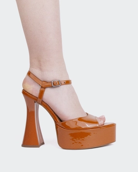 Westwood Rust Patent/Verni Rouiller Sandals Curacao Restaurants