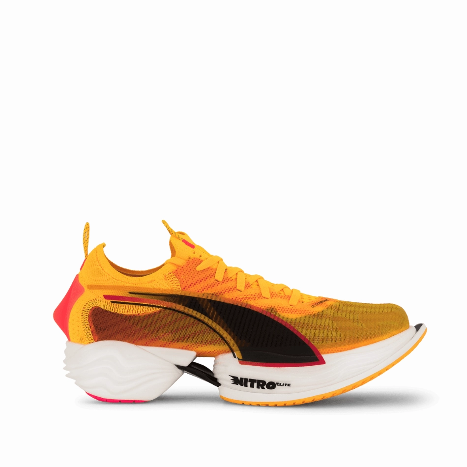 Puma Fast-R Nitro Elite 2 Men's Running Shoes AW24 Sun Stream/Sunset Glow/Puma White Puma Schumacher Shoes