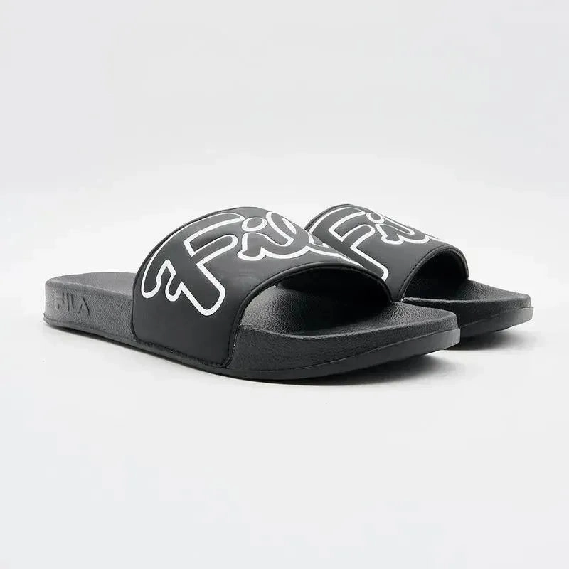 FILA Milano Slide - Black/White