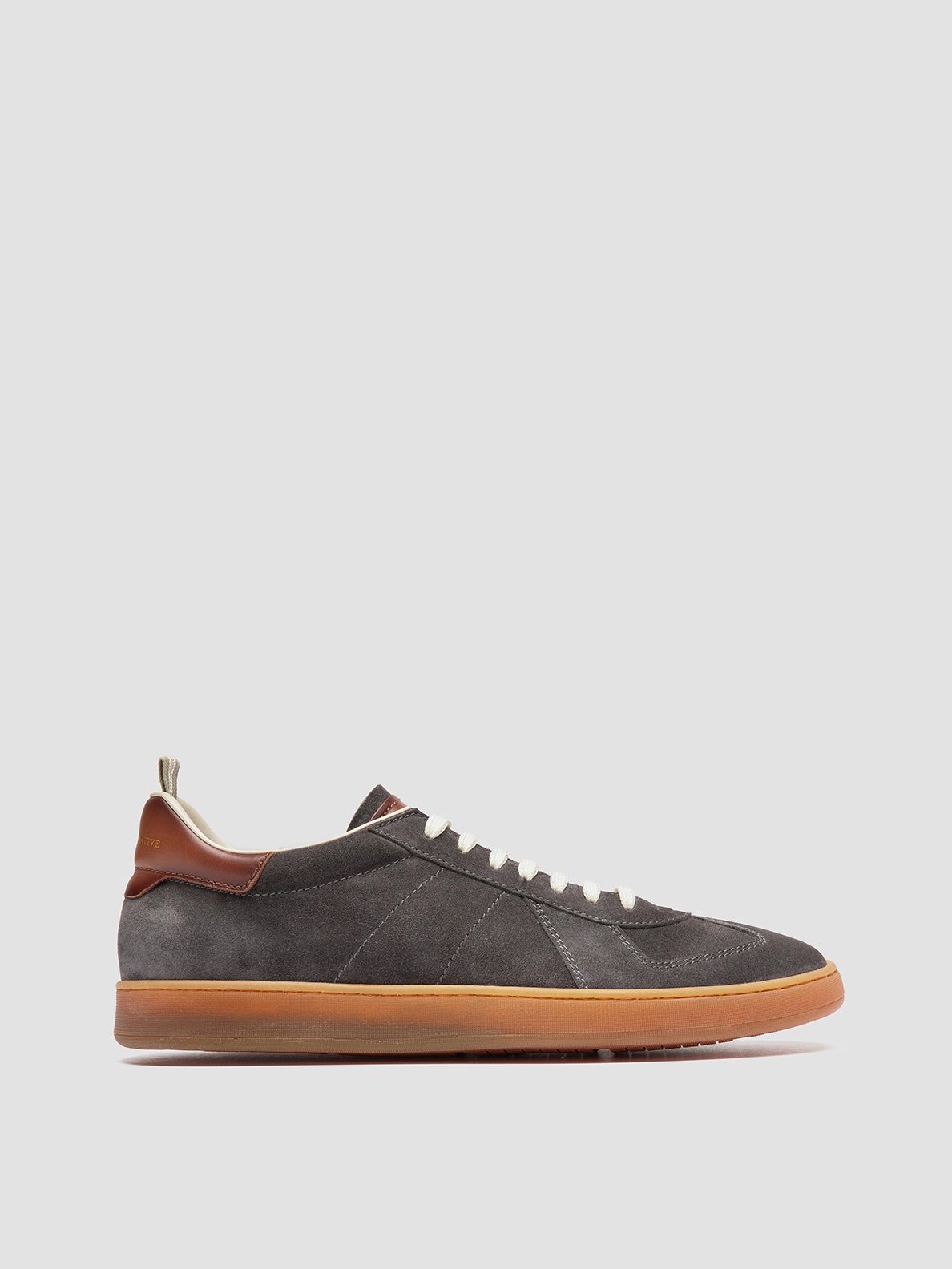 Outlet Near Me MILITIA 002 - Grey Suede and Leather Low Top Sneakers