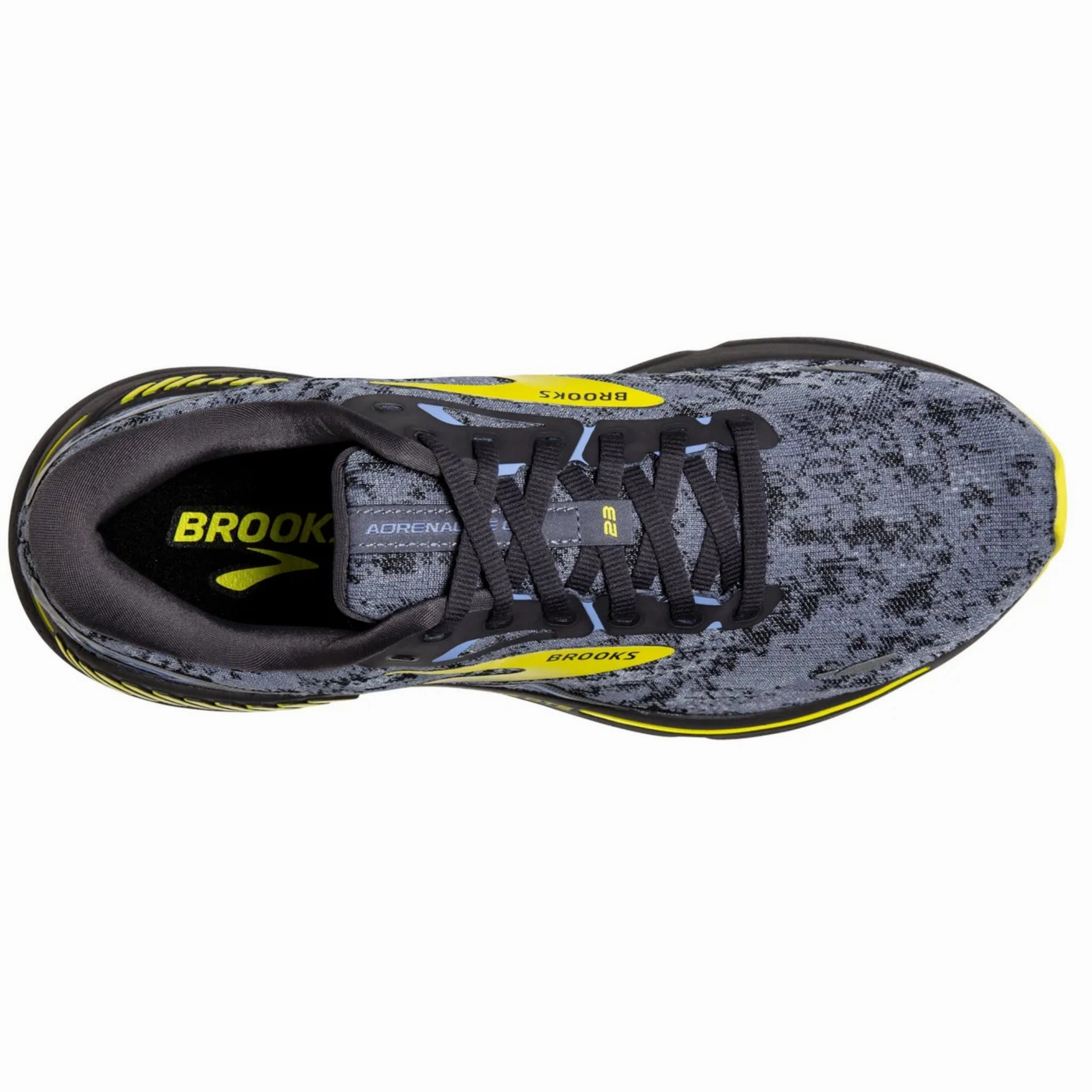 Brooks Men's 110391 404 Adrenaline GTS 23  Nine Iron Folkstone Sulphur Cushion Support Running Shoes Best Training Running Shoes