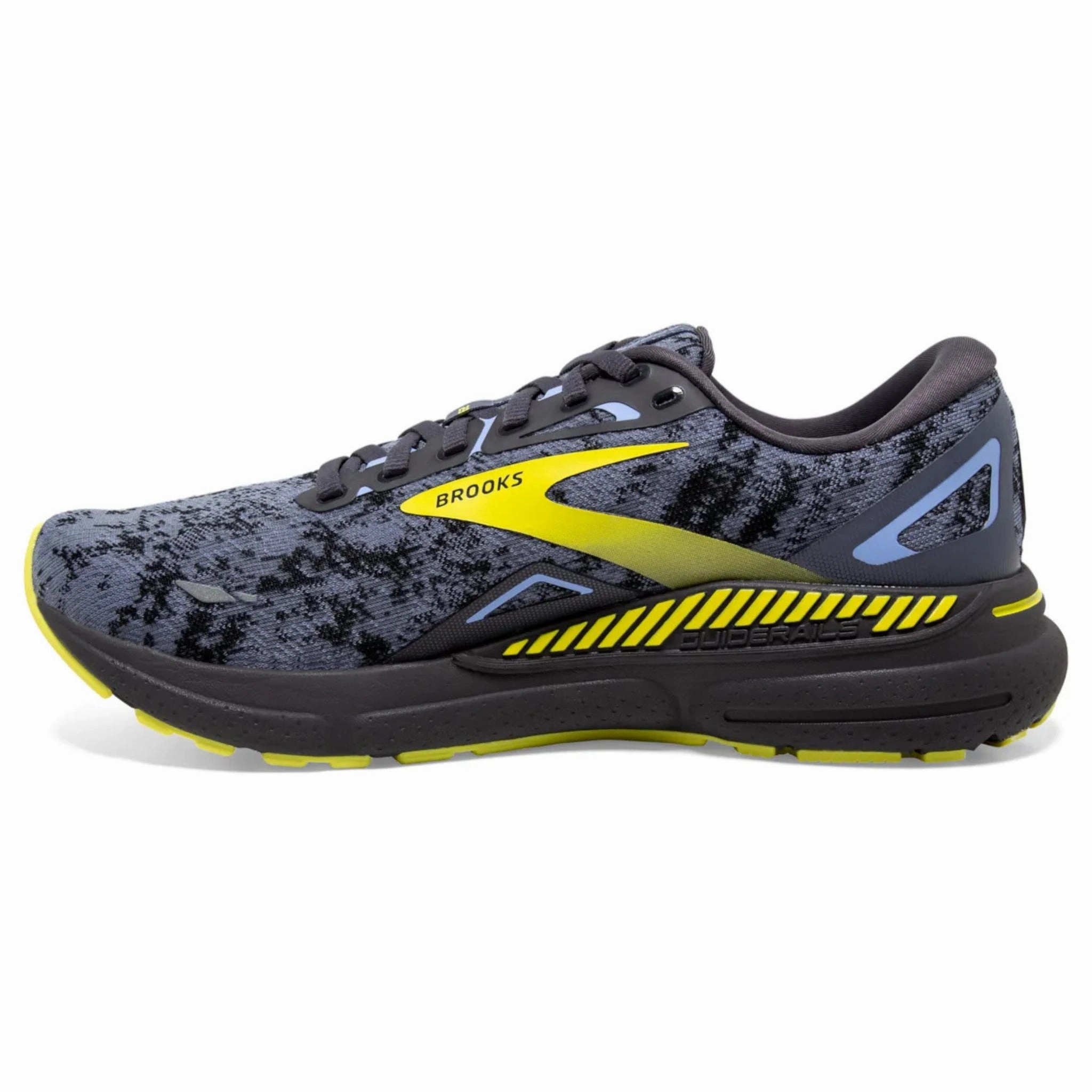 Brooks Men's 110391 404 Adrenaline GTS 23  Nine Iron Folkstone Sulphur Cushion Support Running Shoes Best Running Shoes For Ultramarathon