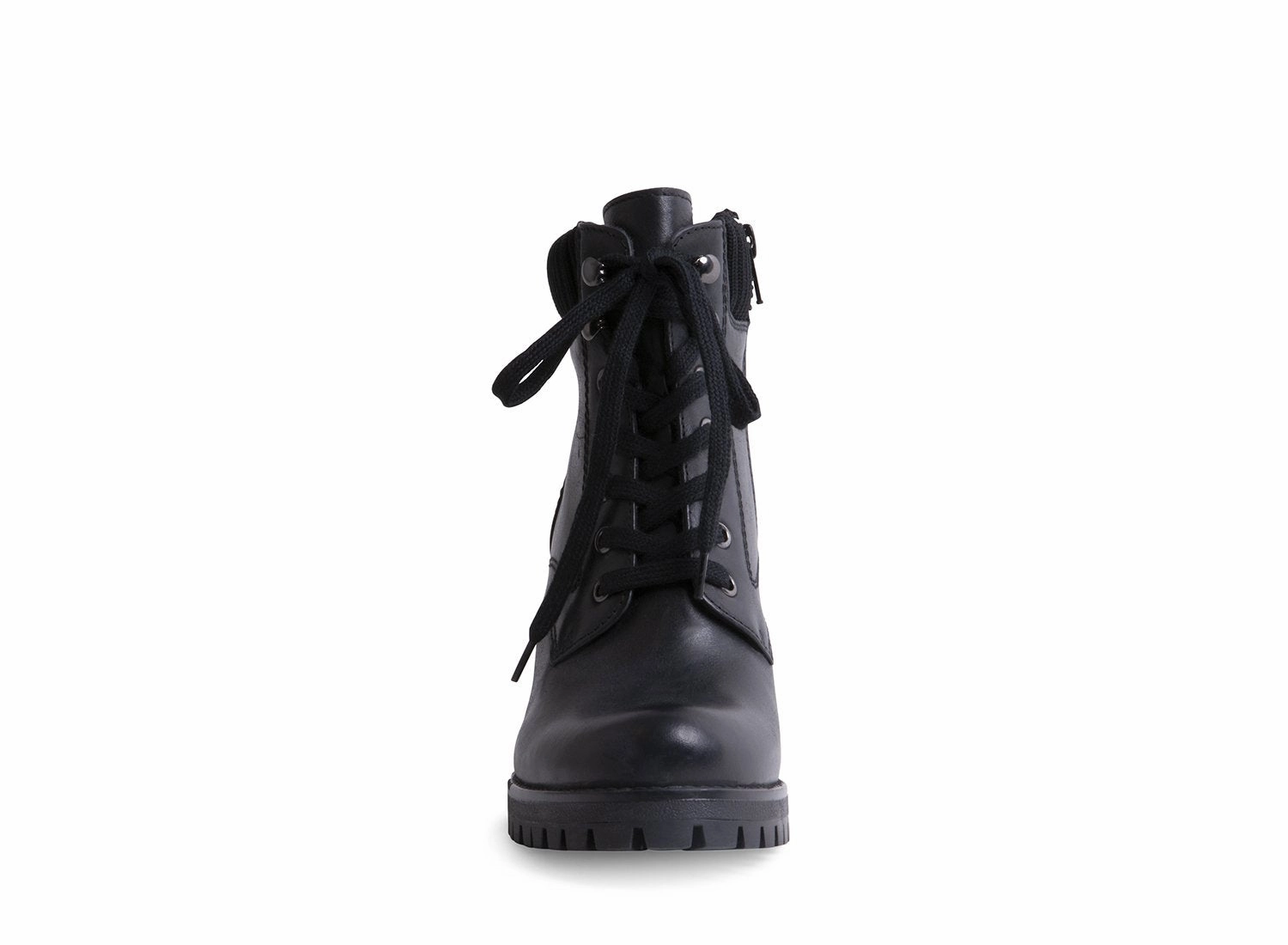 Pants For Combat Boots ALICIAA BLACK LEATHER