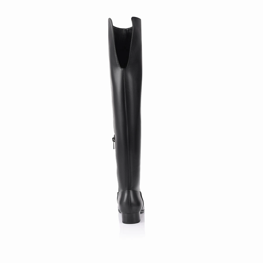 Camden Thigh High Boots - Black