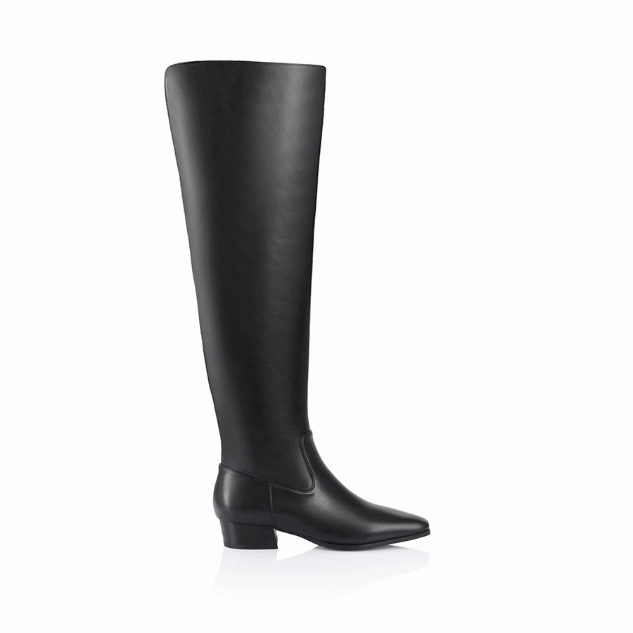 Knee High Boots Trendy Camden Thigh High Boots - Black