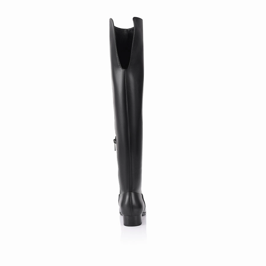 Camden Thigh High Boots - Black