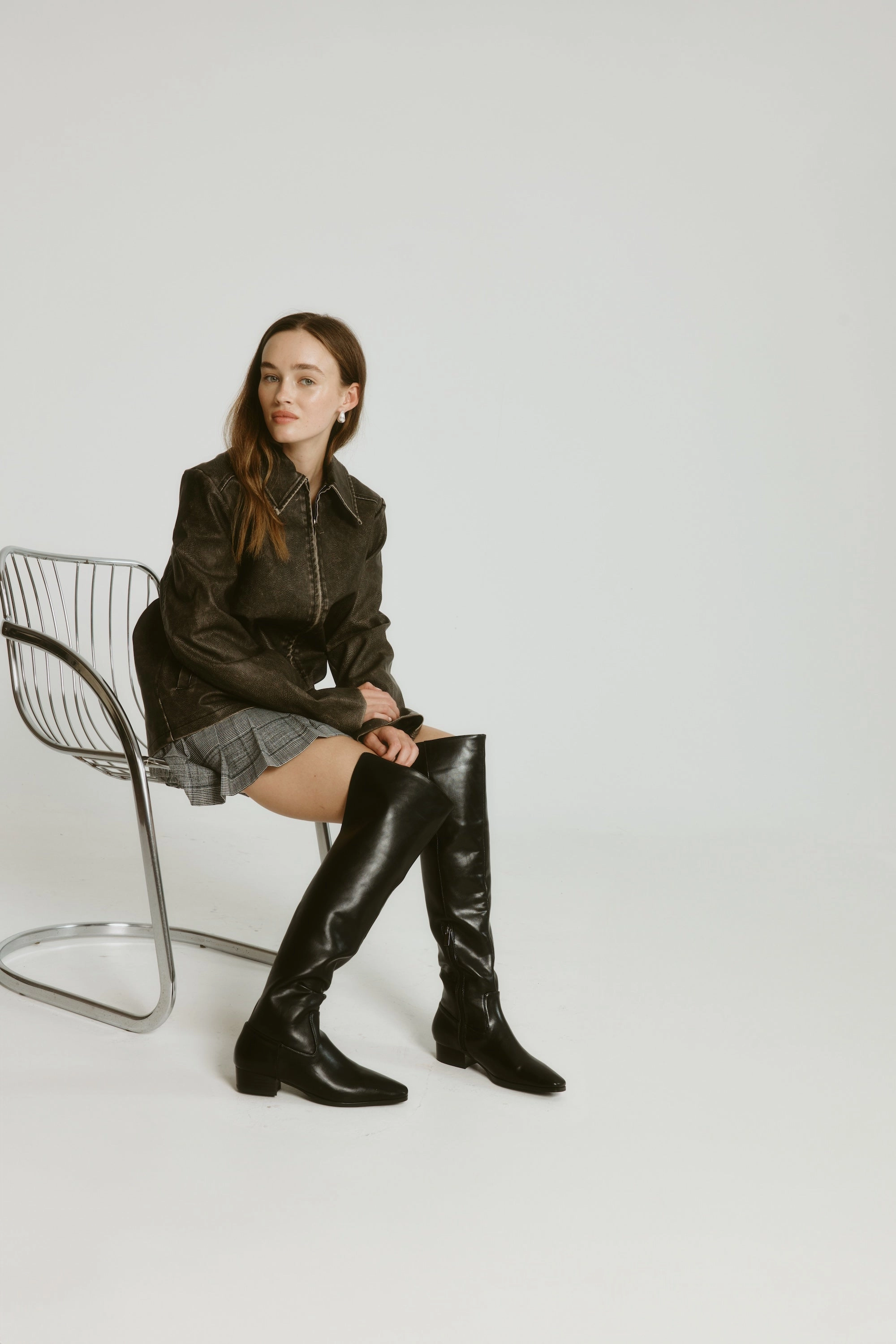 Camden Thigh High Boots - Black