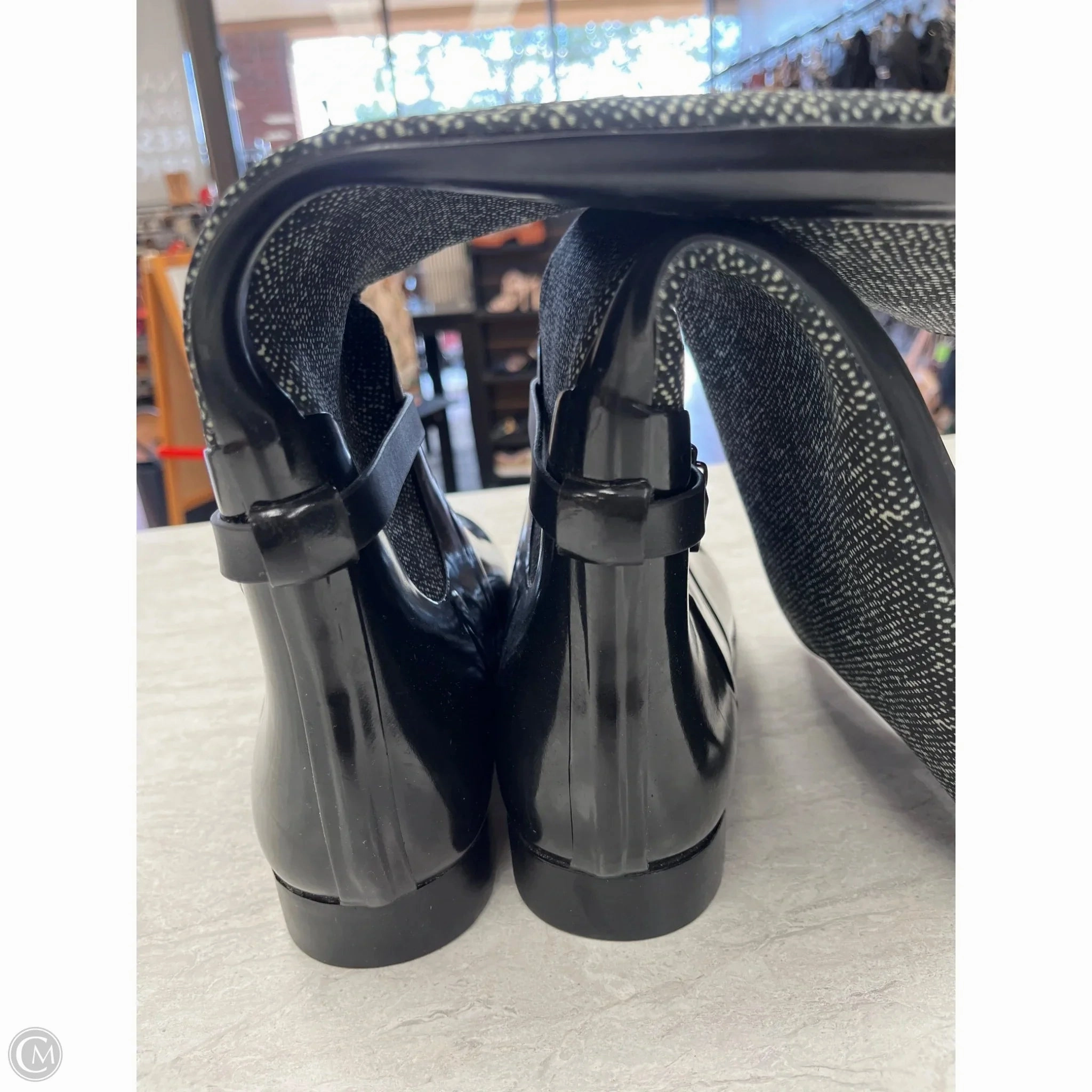 Watercolor Rain Boots Boots Rain By Michael By Michael Kors In Black & Grey, Size: 10