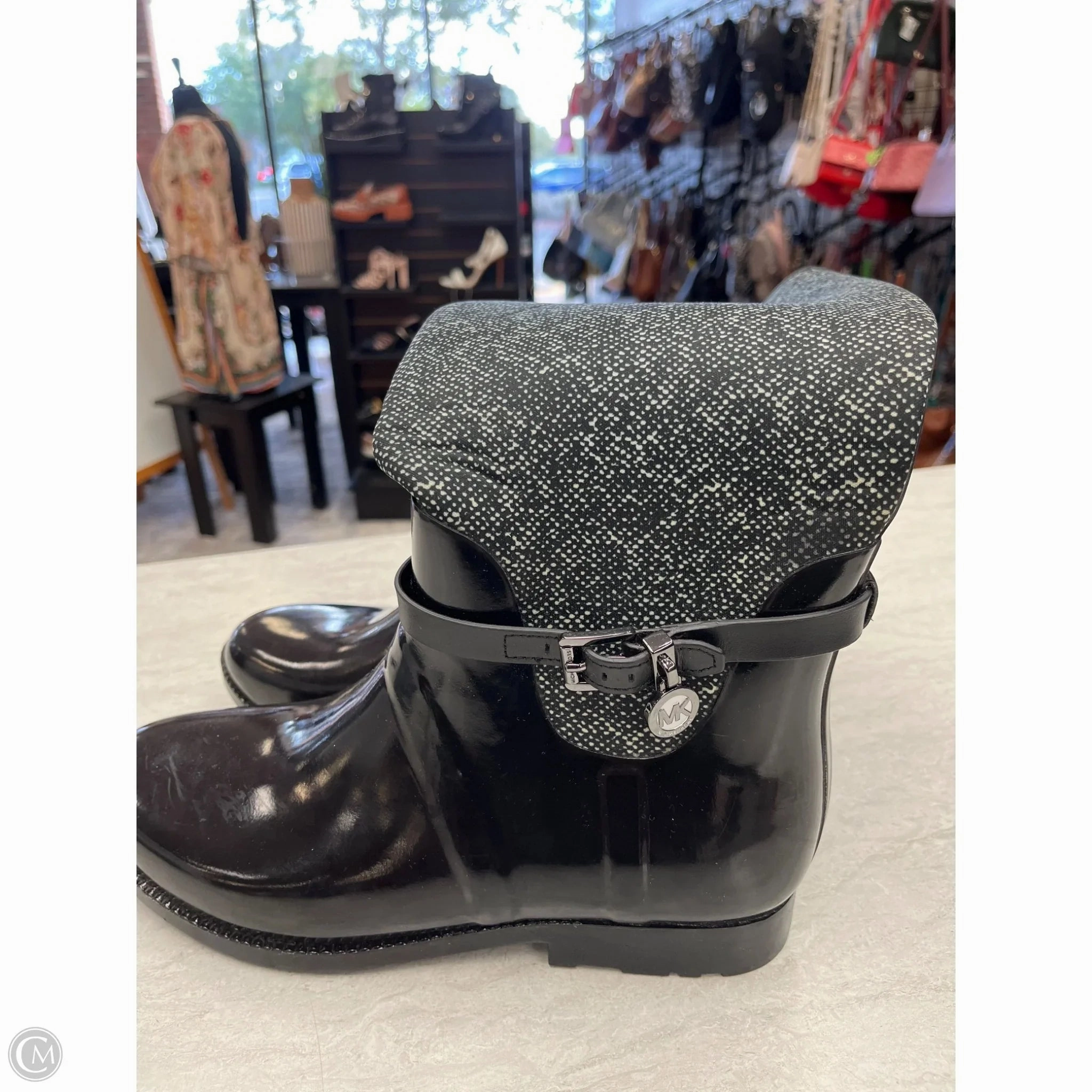 Boots Rain By Michael By Michael Kors In Black & Grey, Size: 10 Sidi Way Rain Boots