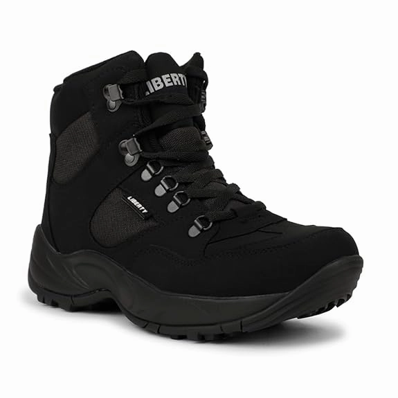 Freedom Black Lacing Safety Shoes For Men EVEREST-4J By Liberty Retail Stores That Sell Shoes