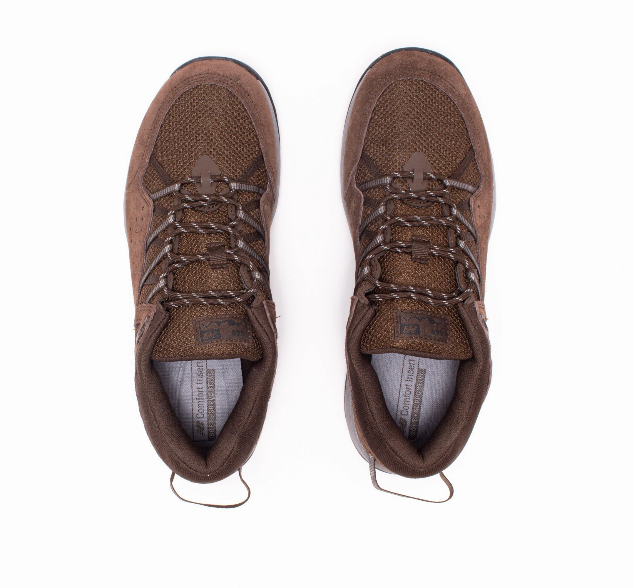 Washable Hiking Shoes Mens Wide Fit New Balance MW669LC2 Brown Hiking Sneakers