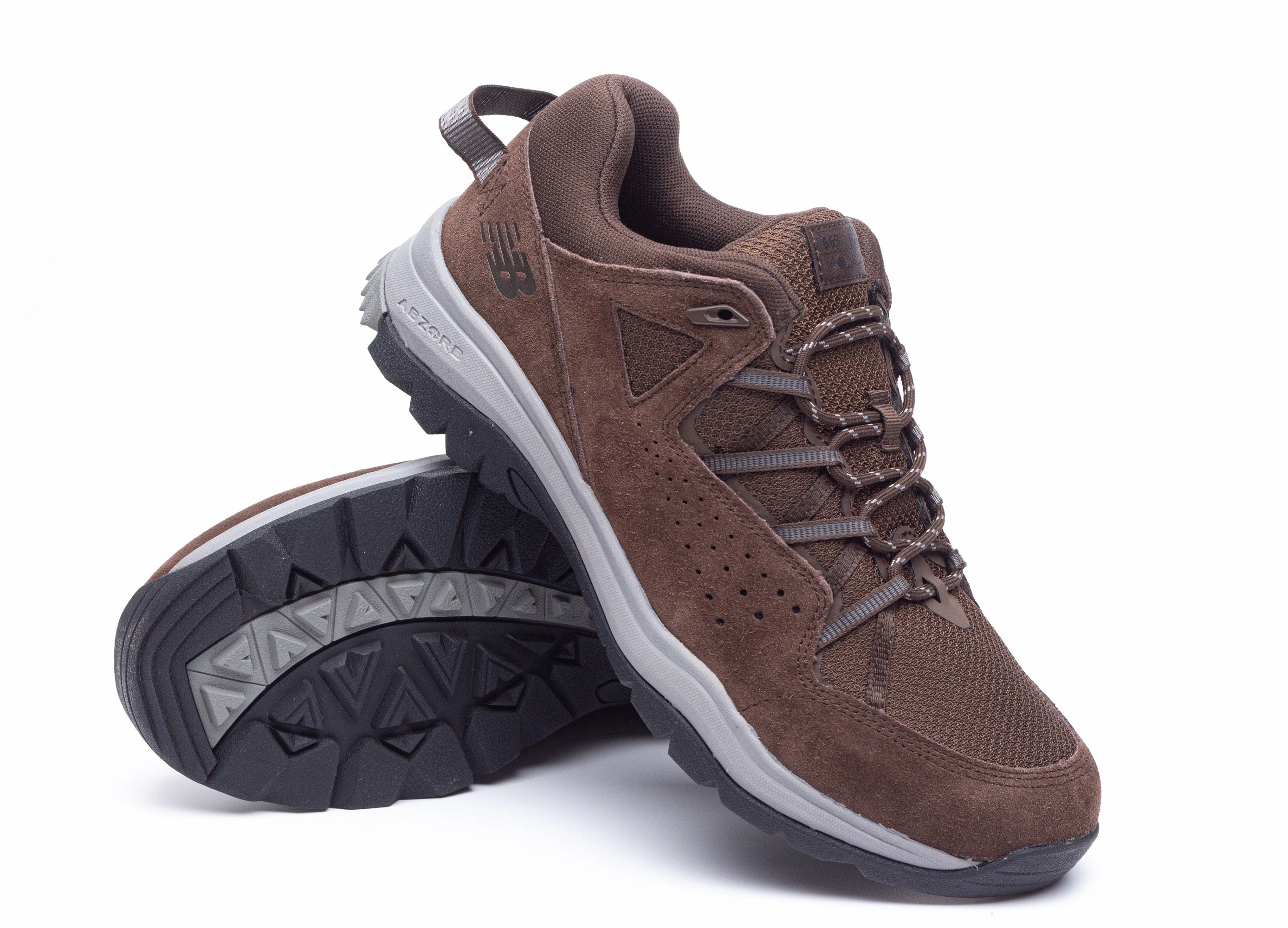 Approach Shoes Vs Hiking Shoes Mens Wide Fit New Balance MW669LC2 Brown Hiking Sneakers