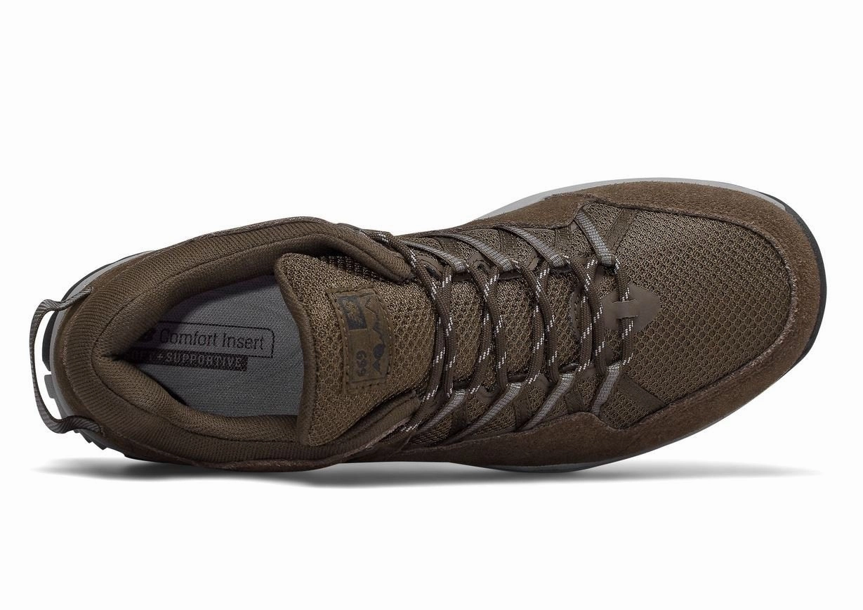 Mens Wide Fit New Balance MW669LC2 Brown Hiking Sneakers Best Hiking Shoes For Desert