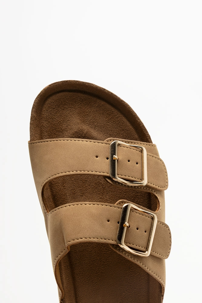 Famous Footwear Sandals Double Strap Sandals Natural